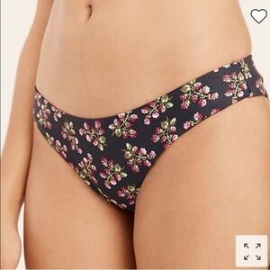 NWT J. Crew Hipster Bikini Bottom in Twilight Berry Navy with Pink Print Sz 2X